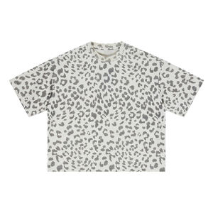 T-shirt Oversize da <span class=keywords><strong>Uomo</strong></span> con Design OEM, Stampa Leopardata, Taglio Corto e Vestibilità Ampia - Product Image 1