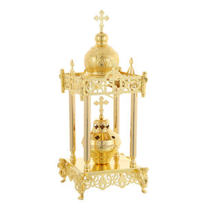 Tabernacle para oración de la Iglesia, caja de regalo, ceremonia religiosa, religioso, con Cruz de mano - Product Image 1