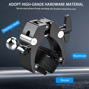 Новый универсальный магнитный держатель для телефона на гольф-кар 360° (модель <span class=keywords><strong>2026</strong></span> года) °   Вращающийся держатель из цинкового сплава для квадратных труб, подходит для телефонов 4-7 дюймов - Product Image 4