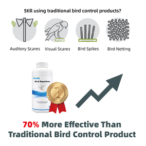 Répulsif pour oiseaux puissant, longue durée et haute efficacité, spray liquide ultra-concentré pour grandes installations et espaces extérieurs - Product Image 5