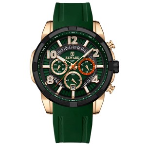 REWARD 832263M Quartz Sports Silicone Men's Watch with Waterproof <b>Calendar</b> Chronograph Luminous Watches for Men Montres Hommes - Product Image 1