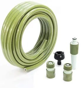 Großhandel 1/2 Zoll 12 mm flexibles grünes weiches PVC-Gartenschlauchrohr für Wasser