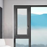 Ventanas de Estilo Europeo para Casas Pasivas, Ahorro de Energía, Aluminio, Rotura Térmica, Triple Vidrio, Doble Acristalamiento, Ventana Abatible