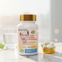 Capsules de glutathion à étiquette privée, anti-âge, blanchissantes, à la glutathion réduit, en gélules molles, pilules blanchissantes, suppléments de glutathion