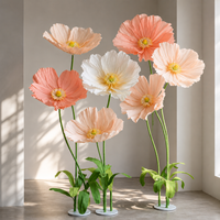 Fleurs géantes en papier blanc pour décoration de mariage, vitrine de magasin, vente en gros