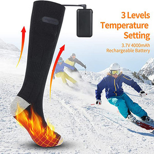 Chaussettes chaudes d'hiver <span class=keywords><strong>SKI</strong></span> USB Battery Tech Thermal Electric Heating Socks With Rechargeable Battery pour hommes et femmes - Product Image 4