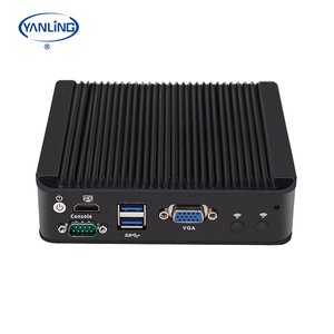 New pfsense Router PC i226v 2.5 gam Card mạng j4125 không quạt Mini PC 4LAN tường lửa mini máy chủ - Product Image 2