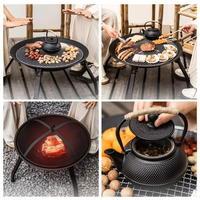 Barbecue portable en gros d'usine, gril d'extérieur pour camping, support de cuisson, réchaud à fondue et à thé, four de cuisson pour pique-nique