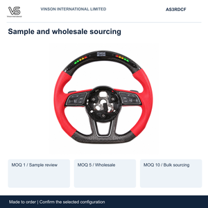 Volant en fibre de carbone pour Audi S3, configuration sélectionnée Open Center AS3RDCF - Product Image 5