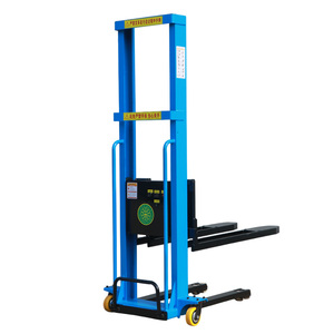 Elevador de horquilla de palé eléctrico pequeño portátil Apilador <span class=keywords><strong>manual</strong></span> de carga automática para furgoneta para furgonetas urbanas y almacenes - Product Image 1