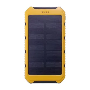 Solar Power Bank 20000mAh Green Energy 2.1A Fast Charging Outdoors Waterproof Power Bank Solar Charger For Mobile Phones