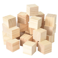 Juego de Bloques de Construcción de Madera de Pino - Juguete DIY para Modelismo de Animales y Naturaleza, Bloques Pequeños de Madera Maciza