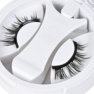 Cils magnétiques naturels réutilisables en gros, marque privée, extensions de cils magnétiques 3D avec applicateur - Product Image 1