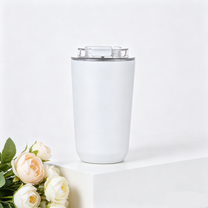 Vaso de Café de Acero Inoxidable Grabado con Láser Personalizado, <span class=keywords><strong>Taza</strong></span> de Café con Tapa de Color Personalizado, Regalo Promocional al por Mayor - Product Image 2