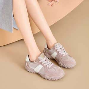 Zapatillas Casuales Blancas para Mujer, Colección Otoño 2026, Ligeras, con Plataforma, para Correr, con Cordones, Parte Superior de Malla, Estilo Forrest - Product Image 5