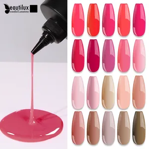 Beautilux For Promotion Hot Sale Asian Macaron Hot Pink Professional Nail Polish Set 12 Color Uv Gel Polish Set