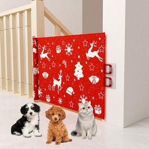 Christmas decoration Pet telescopic <b>fence</b> Prevent cats from running out of the <b>fence</b> Puncture-free indoor and outdoor <b>fences</b> Qua - Product Image 3