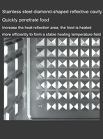 25L Four Grille-pain Électrique Cuisinières Four Électrique Commercial Poulet Four de Cuisine pour le Ménage
