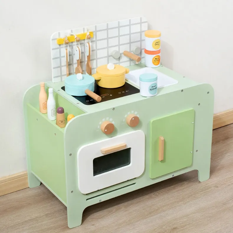 Fogão a madeira para cozinha, brinquedo infantil de cozinha, mini brinquedo real para meninas pequenas, ideal para cozinhar