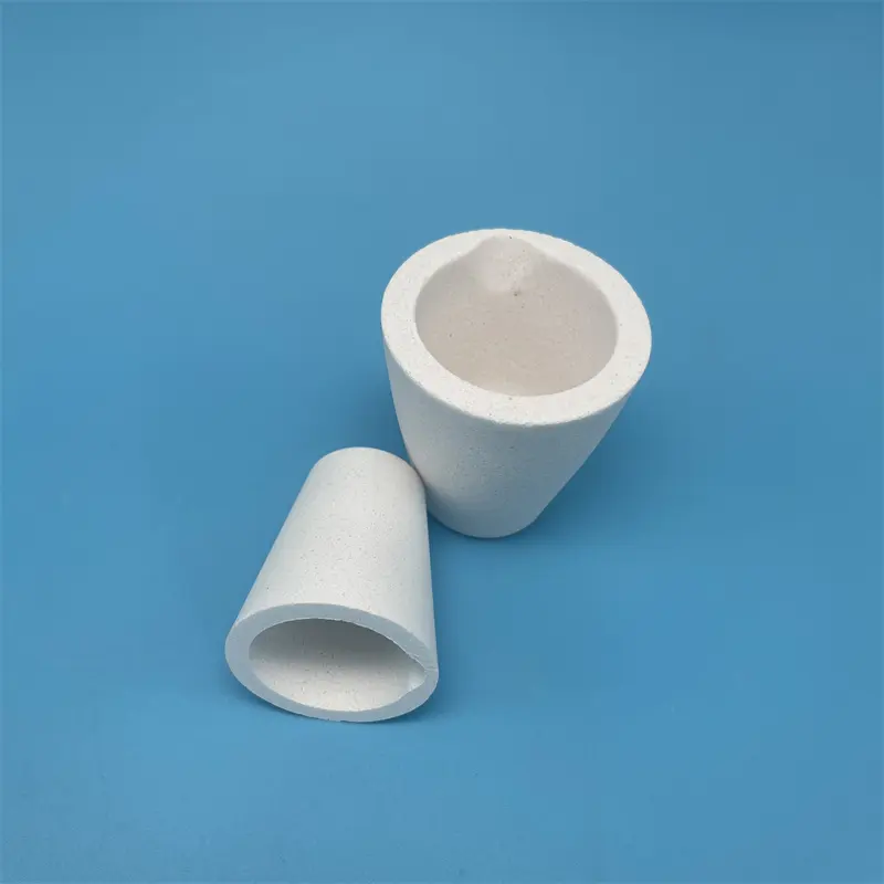 맞춤형 백금 용융 석영 융합 실리카 세라믹 도가니 컵