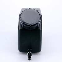 Réservoir d'encre en plastique de 1,5 L avec double port, réservoir d'encre noire UV pour accessoires d'imprimante UV