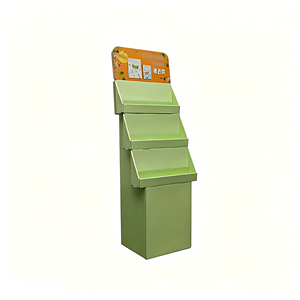 Étagère de présentation au sol en carton personnalisable pour café, stand de vente prêt à l'emploi, épicerie fine, vente en gros, OEM, ODM, FSC - Product Image 3