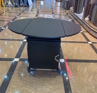 Elektrische heiße Boxen Wagen Hotelzimmer Lebensmittel Mahlzeit Service Tisch Wagen Edelstahl Material Raum temperatur Warmhalte wagen