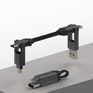 Câble de charge 4 en 1 homologué E, câble rétractable 4 en 1, chargeur de téléphone 2 en 2, câble de charge à ressort de type C, câble de charge rapide - Product Image 6