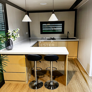 Conteneur en acier extensible à bas <span class=keywords><strong>prix</strong></span> de 20/40 pieds, maison mobile de luxe préfabriquée avec 2 à 4 chambres, <span class=keywords><strong>livraison</strong></span>, design moderne - Product Image 5