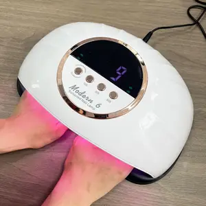 Moderne 6 Gel Polish Dryer Deux Mains 268W Grand Espace Professionnel Gel Acrylique Ongles Durcissement Manucure UV LED Lampe à Ongles