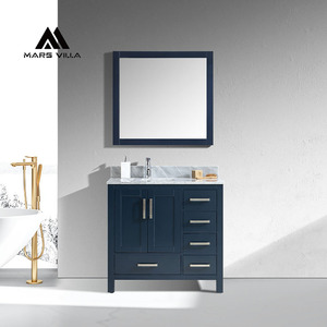 Meuble-lavabo double autoportant en bois de chêne pour salle de <span class=keywords><strong>bain</strong></span> principale, style hôtelier, pour projet hôtelier OEM Mars Villa - Product Image 6