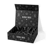 Boîte cadeau magnétique de luxe professionnelle, fabrication OEM directe d'usine, taille personnalisée, boîte en carton pliable pour l'emballage de produits de marques mondiales