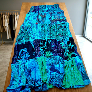 <b>Long</b> Bohemian Maternity Wrap Design Indian Bandhej Print Patchwork Cotton <b>Skirt</b>-Wholesale Tie and Dye Jaipuri Floor-Length <b>Skirt</b> - Product Image 1