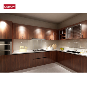 Casa de muebles de lujo diseño clásico tradicional Solic de gabinete de cocina de madera - Product Image 4