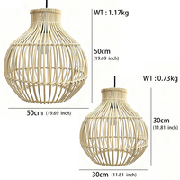 Lustre suspendu en rotin fait main à prix d'usine, lampe tressée pour escalier, abat-jour moderne pour chambre à coucher, décoratif