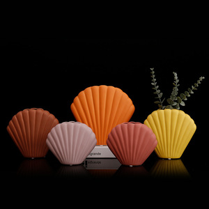 Jarrón Decorativo Nórdico de Cerámica con Forma de Concha, <span class=keywords><strong>Minimalista</strong></span>, para Sala de Estar, Mueble para TV, Cafetería, Oficina, Decoración de Bodas - Product Image 1