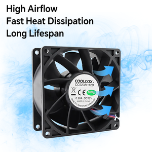 Coolcox điện lớn Quạt làm mát không khí 92x92x38mm DC trục làm mát 12V 24V OEM cho nhà sử dụng ROHS chứng nhận - Product Image 5