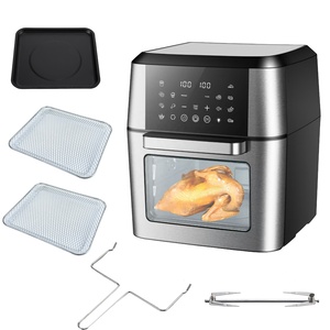 12L 20L forno da appoggio a convezione In acciaio inossidabile combinato 14-In-1 Design elettrico friggitrice ad aria tostapane comando digitale quadrato - Product Image 5