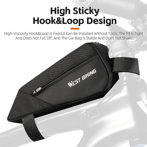 Sac de voyage personnalisé WEST BIKING, grande capacité, résistant à l'usure, sac pour tube supérieur de vélo, sac de cadre pour vélo de route et VTT - Product Image 5
