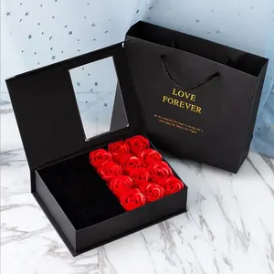 Top Sell Mothers Day Gifts Collar Para El Dia De La Madre Handmade Rose Soap Flower Gift Box For Jewelry Women
