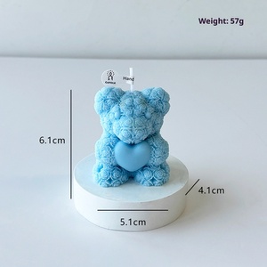 Creative Rose Heart Bear Aromaterapia candela di San Valentino regalo <span class=keywords><strong>per</strong></span> il suo commercio all'ingrosso romantico camera da letto decorazione - Product Image 4