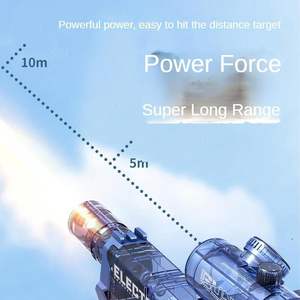 ปืนฉีดน้ำไฟฟ้าระยะไกลพร้อมของเล่นแบบอินเทอร์แอคทีฟมีไฟปืนฉีดน้ำความจุสูงของเล่นกลางแจ้งสำหรับฤดูร้อน - Product Image 4