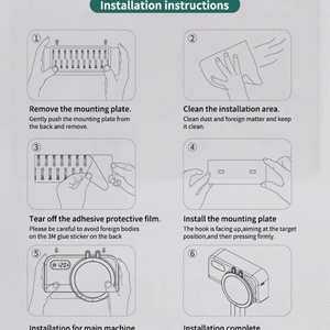 ที่ใส่แปรงสีฟันแบบชาร์จไฟได้ที่บีบยาสีฟันแบบแห้งติดผนังแบบชาร์จไฟได้ - Product Image 5