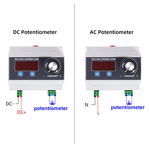 Potenciómetro de resistencia variable con pantalla Digital Din-Rail 1K 2,2 K 3,3 K 4,7 K 10K 100K 470K para inversor de controlador de velocidad - Product Image 4