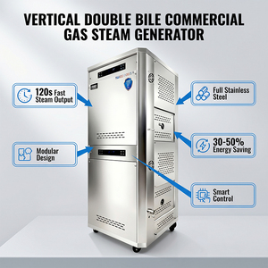 Générateur de vapeur au gaz commercial JOWIN 160KW, 220kg/h, acier inoxydable 304, pour l'usinage du linge dans les usines de confection - Product Image 2
