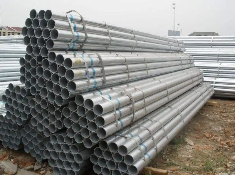Tubo de acero galvanizado tubo de acero redondo tubo de acero galvanizado Tianjin
