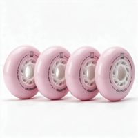 Roue de roller en ligne style F1, 80 mm, 86A SHR PU, haute résilience, roue de remplacement pour roller slalom FSK et street skating