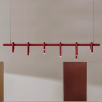 Luminaire suspendu en forme de U de style nordique moderne, barre longue en fer forgé pour la maison, le restaurant, l'hôtel, les lustres de bar