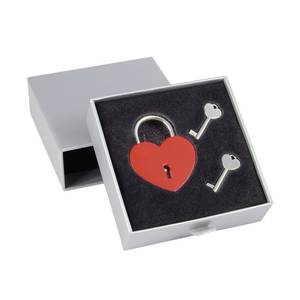 Lucchetto di Sicurezza a Cuore Rosso con Chiave, Impermeabile, in Lega di Zinco - Product Image 2