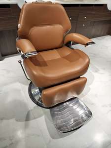 Fauteuil de coiffure noir haute densité 2026, inclinable, siège en cuir PU, structure en acier, rotation à 360°, réglage hydraulique de la hauteur, pour barbier - Product Image 2